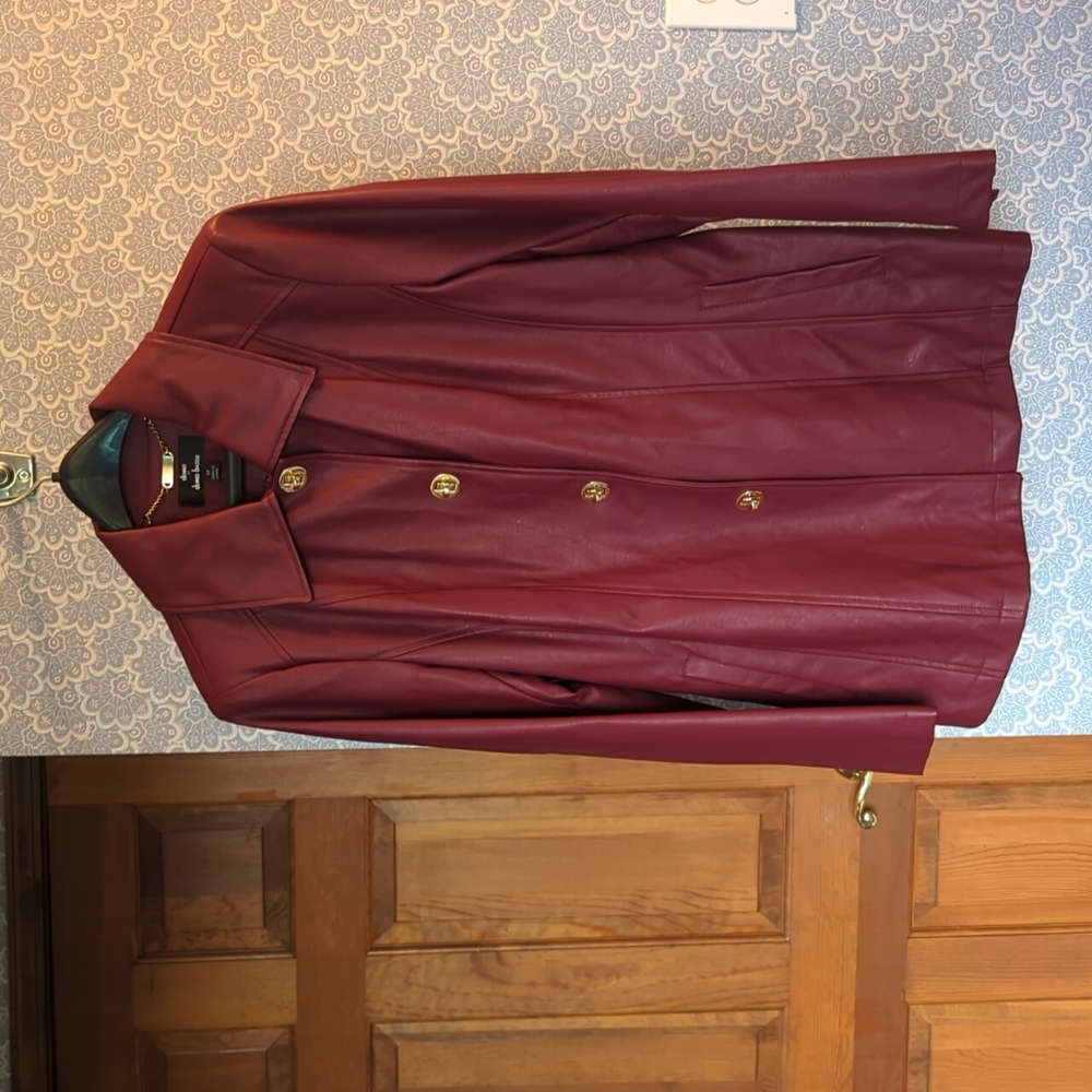 Dennis Basso Car Coat in Wine from QVC